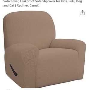 One piece waterproof recliner cover-Camel color